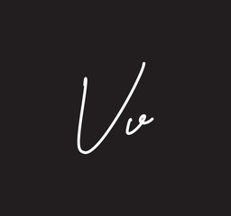 Alphabet Signature Style Letter Handwritten Calligraphy