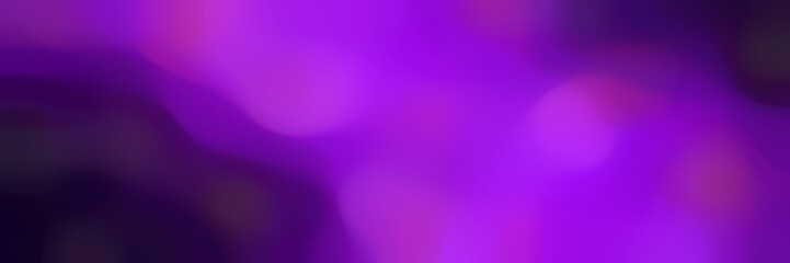 blurred bokeh horizontal background with dark violet, blue violet and very dark violet colors space for text or image