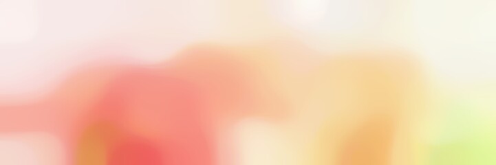 blurred bokeh horizontal background with blanched almond, antique white and salmon colors space for text or image
