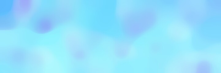 blurred horizontal background with light sky blue and pale turquoise colors and free text space