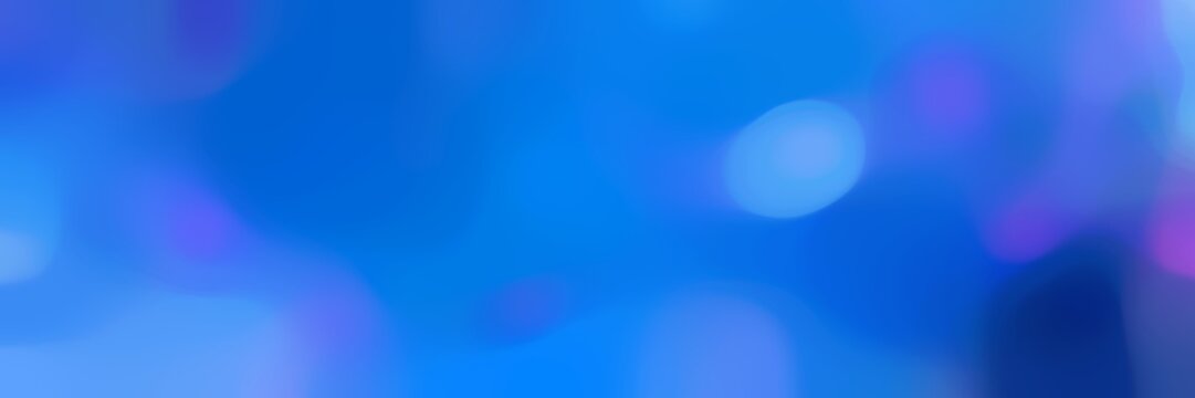 blurred horizontal background with royal blue, dodger blue and corn flower blue colors and free text space