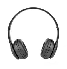 Fototapeta na wymiar Wireless bluetooth headphone or earphone isolated on white background.
