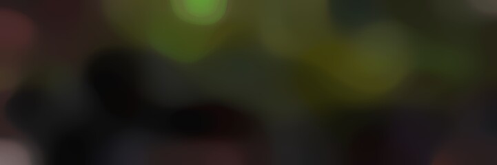blurred bokeh horizontal background with very dark green, dark olive green and old mauve colors space for text or image