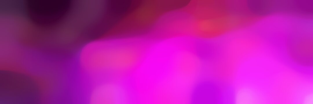 blurred bokeh horizontal background with magenta, very dark magenta and dark magenta colors and free text space