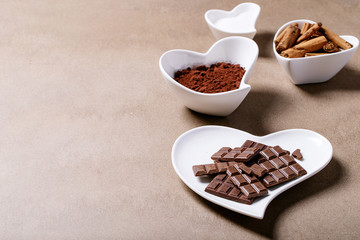 Saint valentine's day ceramic plates