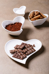 Saint valentine's day ceramic plates