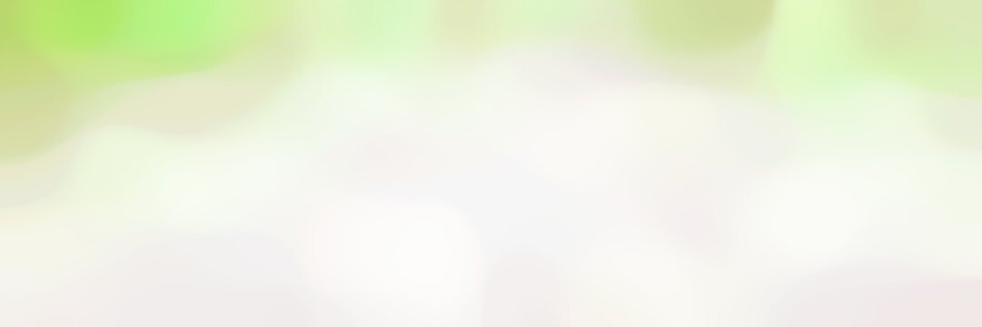 blurred horizontal background with white smoke, khaki and tea green colors and free text space