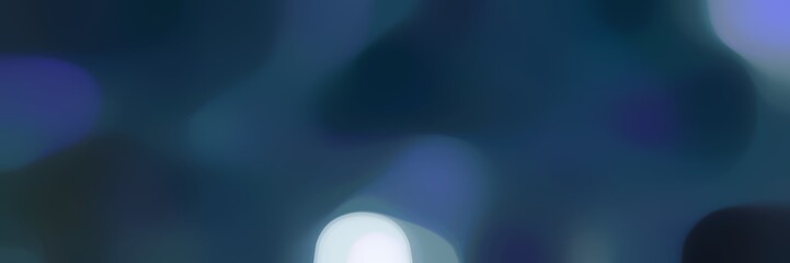 blurred bokeh horizontal background with dark slate gray, very dark blue and lavender colors space for text or image