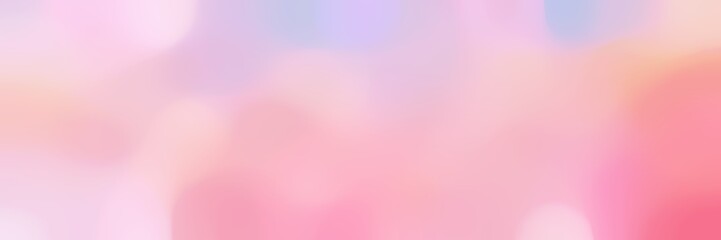 blurred bokeh horizontal background with pink, lavender and pastel magenta colors and free text space