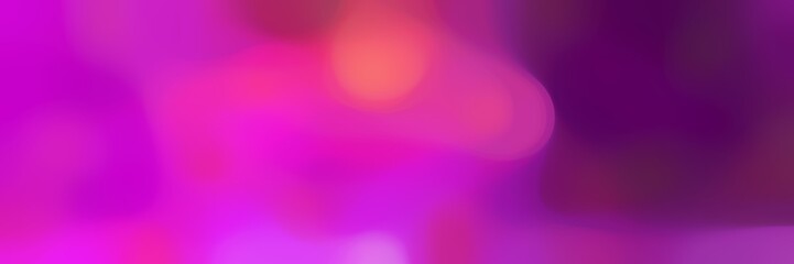 blurred bokeh horizontal background with medium violet red, very dark magenta and moderate pink colors and space for text