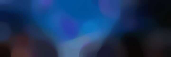 soft blurred horizontal background with strong blue, very dark blue and dark slate gray colors and free text space