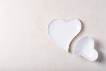 Saint valentine's day ceramic plates