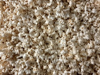 Delicious Salty Popcorn for Background or Texture