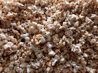 Delicious Salty Popcorn for Background or Texture