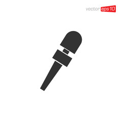 Microphone Icon Design Vector Template