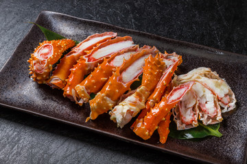 たらばがにの料理　Delicious king crab dishes