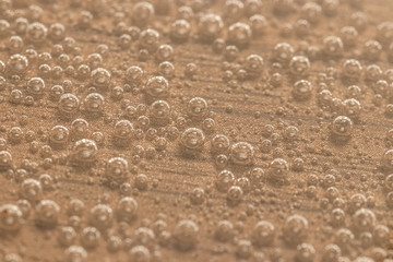 Macro de bolhas de água gaseificada 