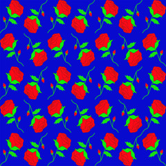 seamless pattern with leaves. Seamless Pattern With Floral Motifs able to print for cloths, tablecloths, blanket, shirts, dresses, posters, papers.