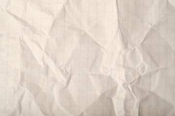 Crumpled paper texture. Recycled paper background