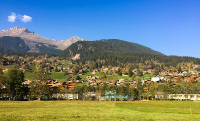 Rural scenery of Grindelwald, Switzerland