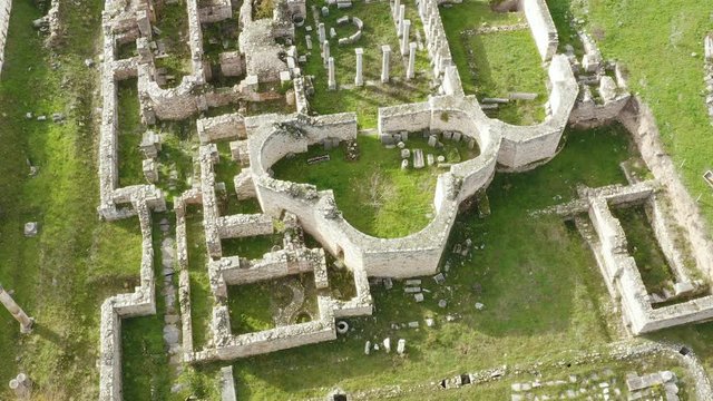 aerial view of ancient city Aphrodisias