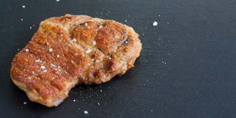 fresh tasty meat steak from the pig