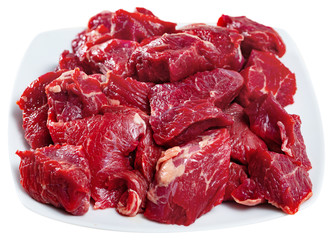 Raw chopped beef