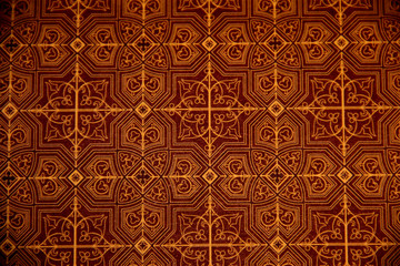 brown texture with crosses and geometric shapes