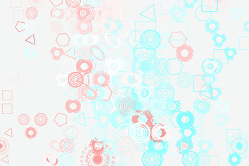 Abstract geometric pattern, colorful & artistic shapes for graphic design, catalog, illustration, graphic resources or background.