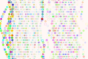 Abstract geometric pattern, colorful & artistic shapes for graphic design, catalog, illustration, graphic resources or background.