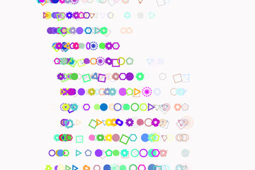 Abstract geometric pattern, colorful & artistic shapes for graphic design, catalog, illustration, graphic resources or background.