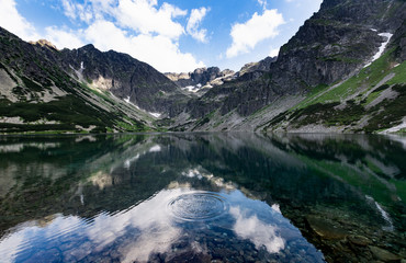 Tatra lake in summer