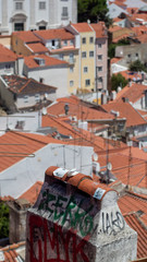 Arquitectura colorida en la capital de Portugal, Lisboa