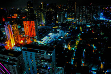 Fototapeta na wymiar city Bangkok at night