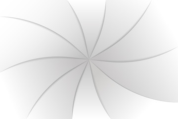 Fototapeta premium Abstract grey and white spiral background.