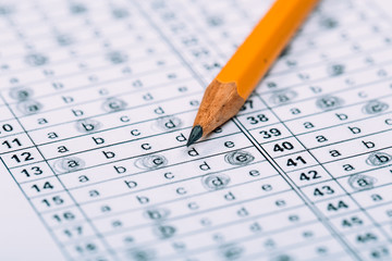 Fill in the answer sheet in the exam with a pencil