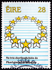 Postage stamp Ireland 1989 stars from flag