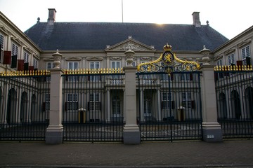 Fototapeta na wymiar Royal palace in The Hague Netherlands