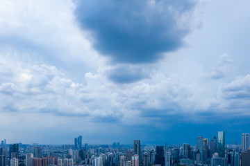Fototapeta premium Nanjing City, Jiangsu Province, urban construction landscape