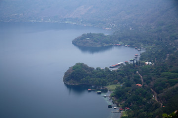 A View of Coatepeque Lake, El Salvador