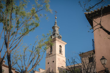 architectural detail of the church of Saints Justo and Pastor in toledo, spain