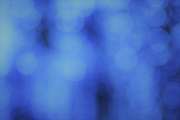 Abstract blur star blue bokeh  lights  background  of Christmas and Happy New Year
