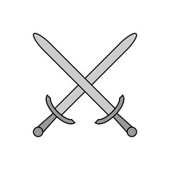 Crossed swords icon.