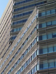 Fototapeta premium Modern buildings makes of European Capitals one of the most futuristic cities in arquitecture. the shapes and patterns are astonishing and skylines are extremely colourful and beautiful 