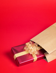 Shopping concept boxing day and black Friday sale composition.