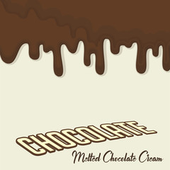 Dripping Melted Chocolates Isolated