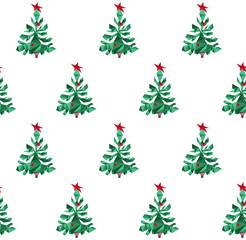 Seamless pattern happy New year card with polygonal triangular bangs isolated on white background. Festive design for holiday card, invitation, calendar poster, packing paper. Vector file.