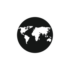 World map icon vector. symbol for web site Computer and mobile vector.
