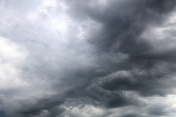 Grey storm clouds