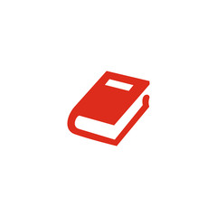 book red icon symbol vector illustration